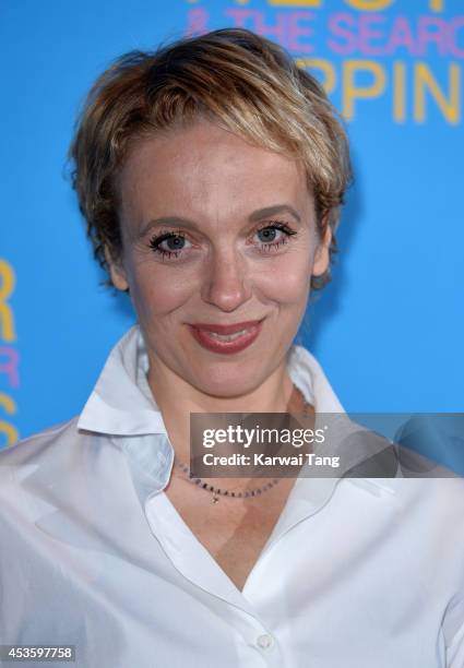 Amanda Abbington attends the UK Premiere of "Hector And The Search For Happiness" at Empire Leicester Square on August 13, 2014 in London, England.