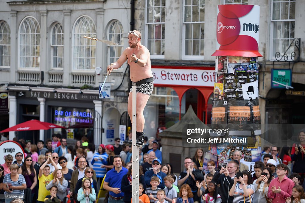 Edinburgh Festival Celebrated On The Royal Mile