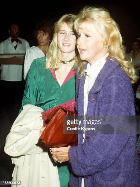 American actress Laura Dern with her mother, actress Diane Ladd, circa 1990.