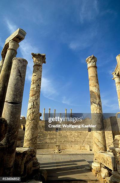 Libya, Near Tripoli, Leptis Magna, Theatre.