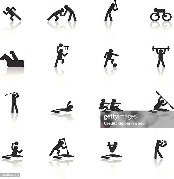 ilustraciones, imágenes clip art, dibujos animados e iconos de stock de icono de deportes - handball extreme