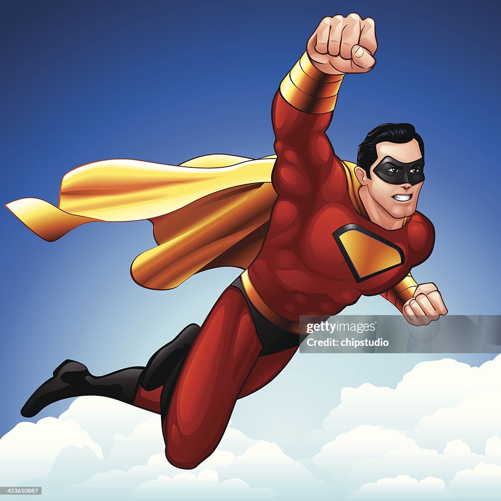 Superheld Flug