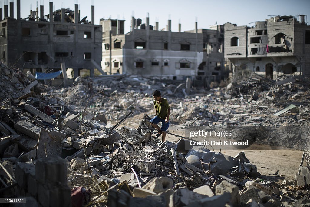 Scale Of Devastation Is Seen In Gaza As Tense Five Day Ceasefire Agreed