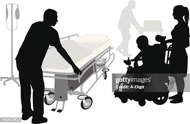 treatment - hospital orderly stock illustrations