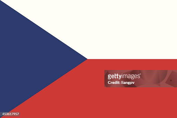flag of the czech republic - czech republic flag stock illustrations