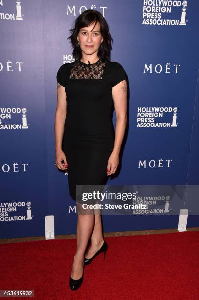 Actress Franka Potente attends The Hollywood Foreign Press Association Installation Dinner at The Beverly Hilton Hotel on August 14, 2014 in Beverly...