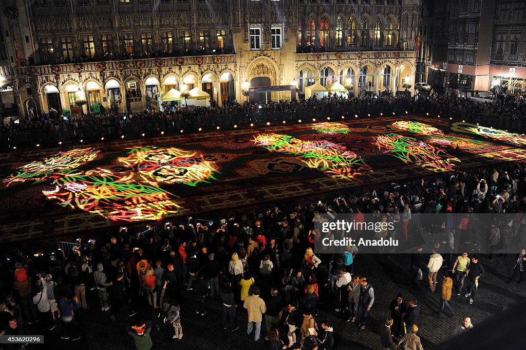 Giant Turkish Flower Carpet at Brussels' Grand Place