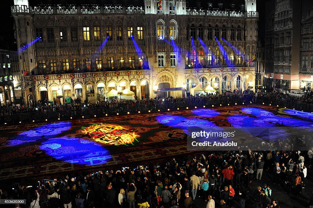 Giant Turkish Flower Carpet at Brussels' Grand Place