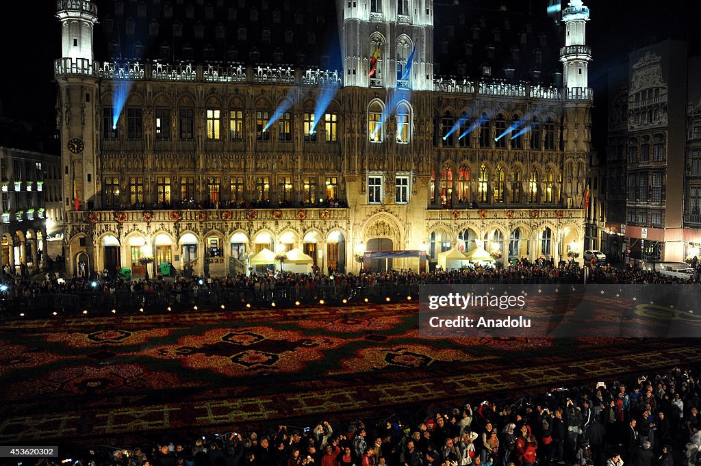 Giant Turkish Flower Carpet at Brussels' Grand Place