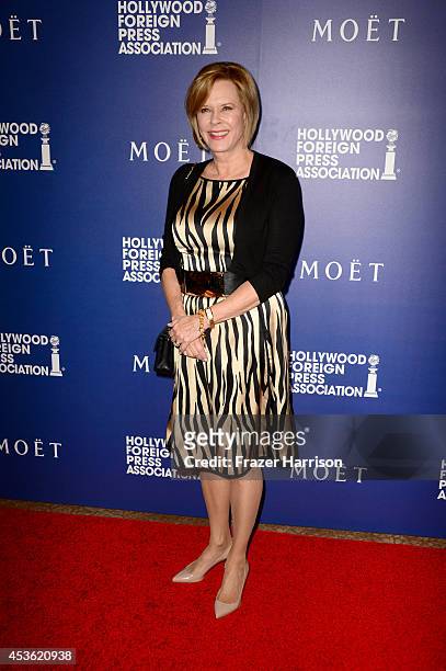 Foundation President JoBeth Williams attends The Hollywood Foreign Press Association Installation Dinner at The Beverly Hilton Hotel on August 14,...