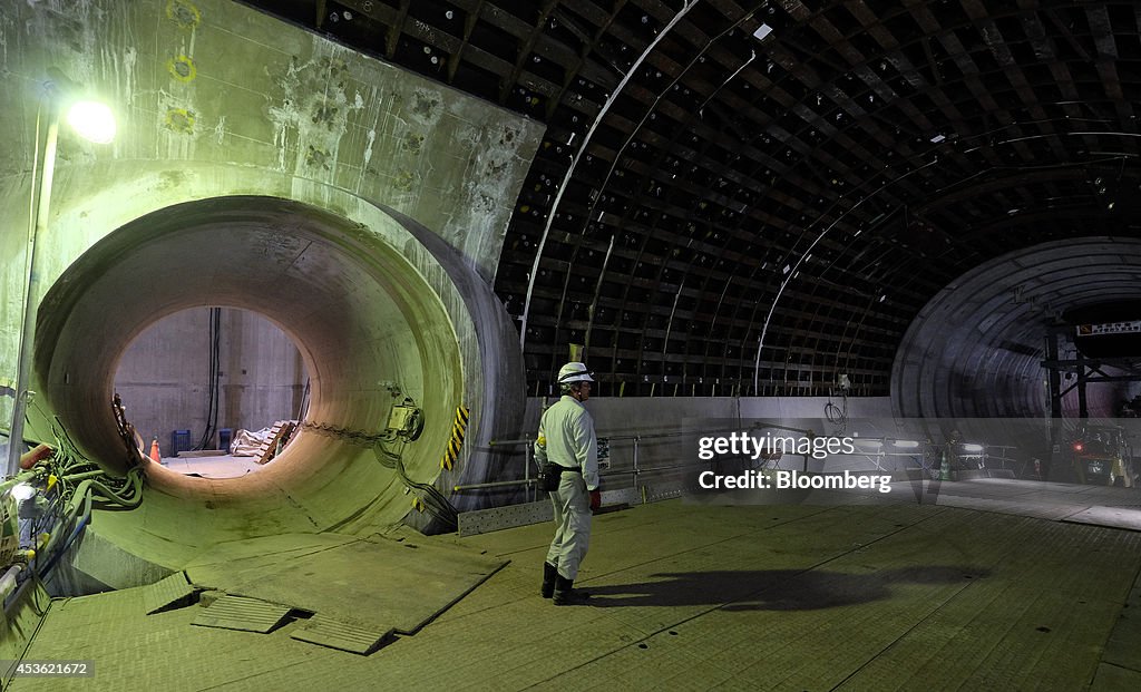 Construction Of The Furukawa Reservoir As Tokyo Takes Flood Control Underground