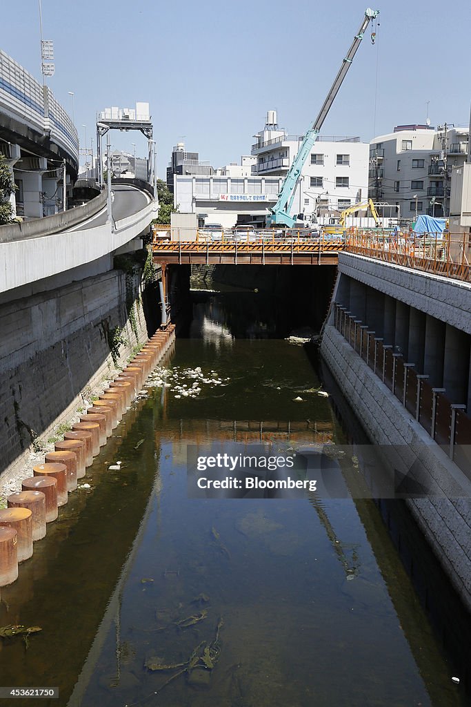 Construction Of The Furukawa Reservoir As Tokyo Takes Flood Control Underground