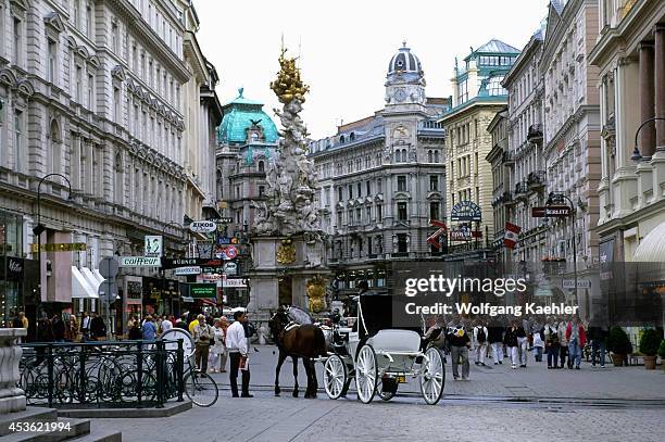 Austria, Vienna, Graben, Street Scene.