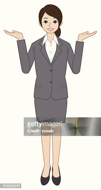 businesswoman - open collar stock illustrations