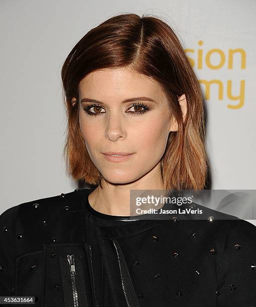 Actress Kate Mara attends the Television Academy's celebration of The 66th Emmy Awards nominees for Outstanding Casting at Tanzy on August 14, 2014...