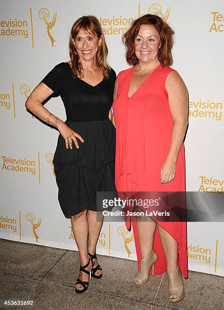 Sharon Bialy and Sherry Thomas attend the Television Academy's celebration of The 66th Emmy Awards nominees for Outstanding Casting at Tanzy on...