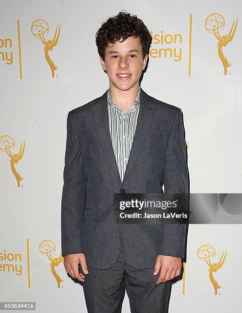 Actor Nolan Gould attends the Television Academy's celebration of The 66th Emmy Awards nominees for Outstanding Casting at Tanzy on August 14, 2014...