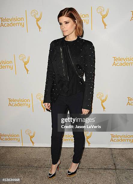 Actress Kate Mara attends the Television Academy's celebration of The 66th Emmy Awards nominees for Outstanding Casting at Tanzy on August 14, 2014...