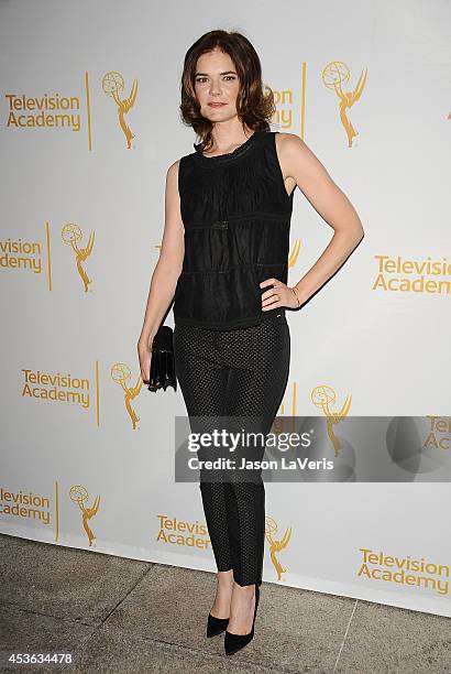 Actress Betsy Brandt attends the Television Academy's celebration of The 66th Emmy Awards nominees for Outstanding Casting at Tanzy on August 14,...