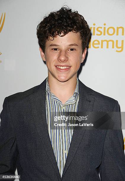 Actor Nolan Gould attends the Television Academy's celebration of The 66th Emmy Awards nominees for Outstanding Casting at Tanzy on August 14, 2014...