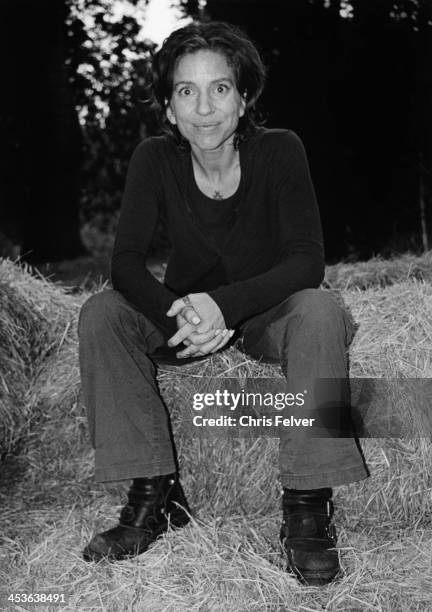 Portrait of American musician Ani DiFranco, San Francisco, California, 2008.