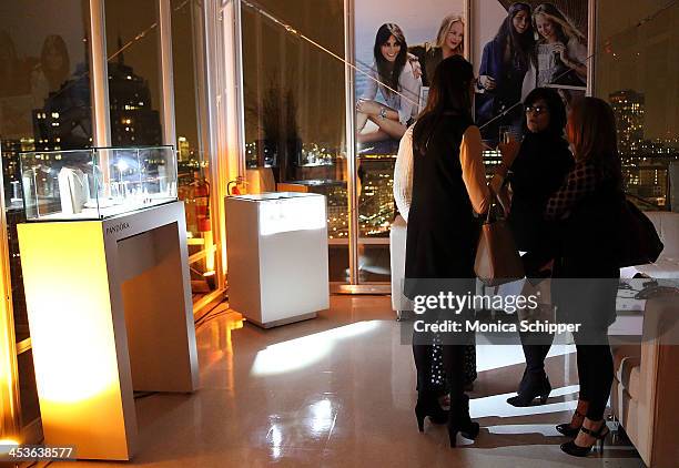 General view of atmosphere at the Pandora Happy Hour at Mondrian New York on December 4, 2013 in New York City.