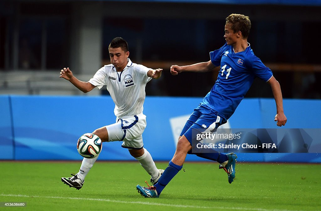 Honduras v Iceland - FIFA: Boys Summer Youth Olympic Football Tournament Nanjing 2014