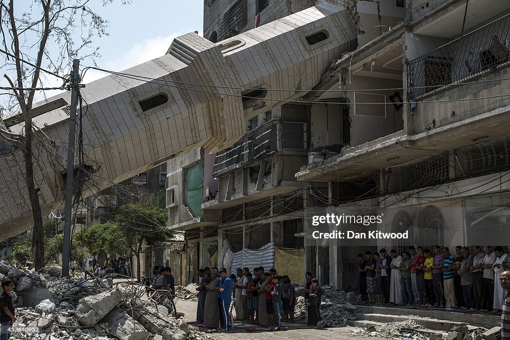 Scale Of Devastation Is Seen In Gaza As Tense Five Day Ceasefire Agreed