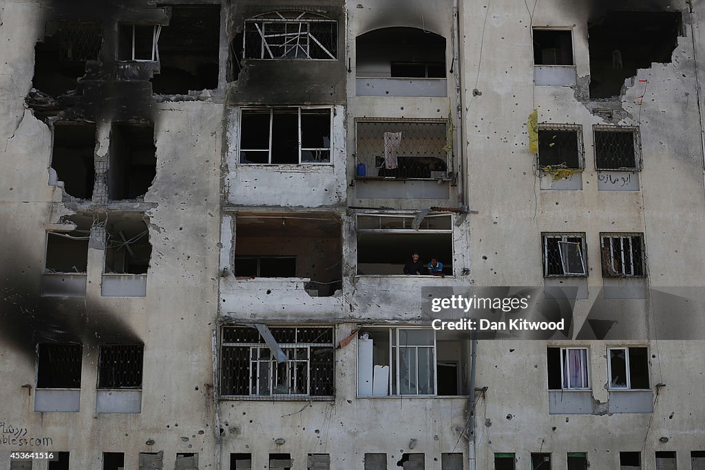 Scale Of Devastation Is Seen In Gaza As Tense Five Day Ceasefire Agreed