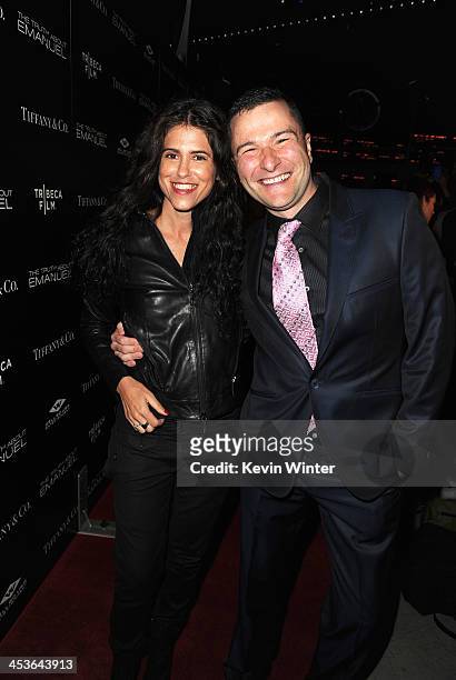 Director/Writer Francesca Gregorini and Producer Matt Brady arrive at the premiere of Tribeca Film and Well Go USA's "The Truth About Emanuel" at...