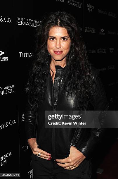 Director/Writer Francesca Gregorini arrives at the premiere of Tribeca Film and Well Go USA's "The Truth About Emanuel" at ArcLight Hollywood on...