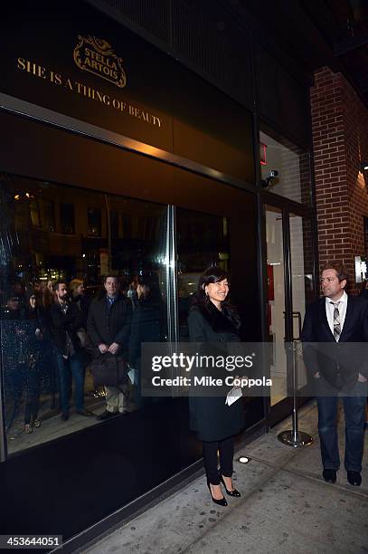 View of atmosphere at the launch event for Stella Artois Crystal Chalice in New York Citys Meatpacking District on December 4, 2013.