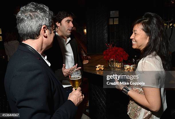 Guests attend the launch event for Stella Artois Crystal Chalice in New York Citys Meatpacking District on December 4, 2013.