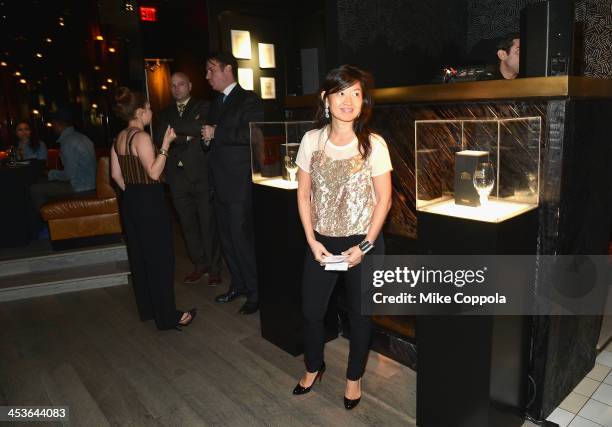 Guests attend the launch event for Stella Artois Crystal Chalice in New York Citys Meatpacking District on December 4, 2013.