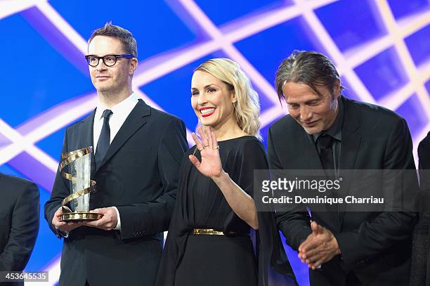 Nicolas Winding rfn, Noomi Rapace and Mads Mikkelsen attend the Tribute To Scandinavian Cinema during the 13th Marrakech International Film Festival...