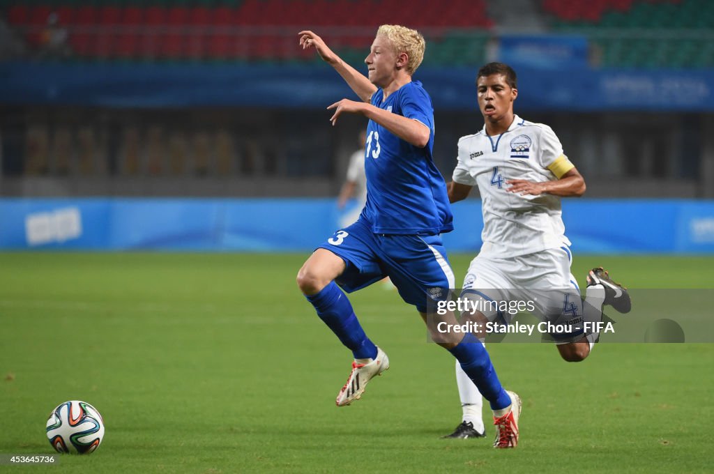 Honduras v Iceland - FIFA: Boys Summer Youth Olympic Football Tournament Nanjing 2014