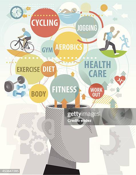 gesundheitswesen plan - körperbewusstsein stock-grafiken, -clipart, -cartoons und -symbole