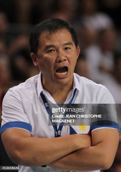 Vincent Reyes Philippines' coach Vincent Reyes reacts during the friendly... News ...