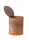 Rusty tin can