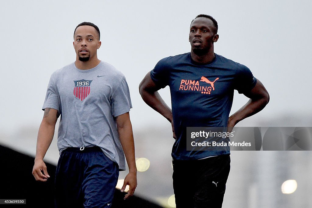 Mano a Mano Athletics Challenge Press Conference and Practice with Usain Bolt