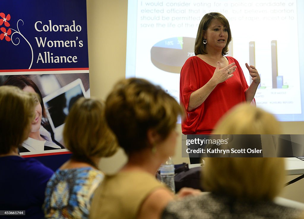 Debbie Brown, the Director of Colorado Women's Alliance, releases the results of public poll she conducted with David Flaherty, CEO of Magellan Strategies, that she says suggests that the political "War on Women" theme that had success in the 2010 electio...