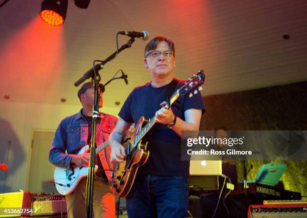 Norman Blake of Teenage Fanclub performs on stage at Magners Summer Nights at Kelvingrove Bandstand on August 15, 2014 in Glasgow, United Kingdom.