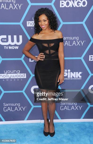 Actress Mishael Morgan arrives at the 16th Annual Young Hollywood Awards at The Wiltern on July 27, 2014 in Los Angeles, California.