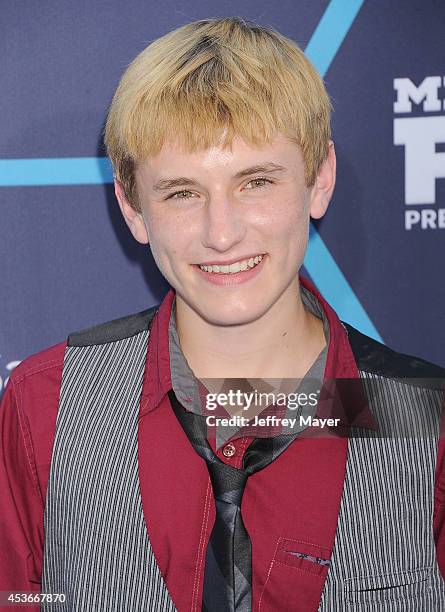 Actor Nathan Gamble arrives at the 16th Annual Young Hollywood Awards at The Wiltern on July 27, 2014 in Los Angeles, California.