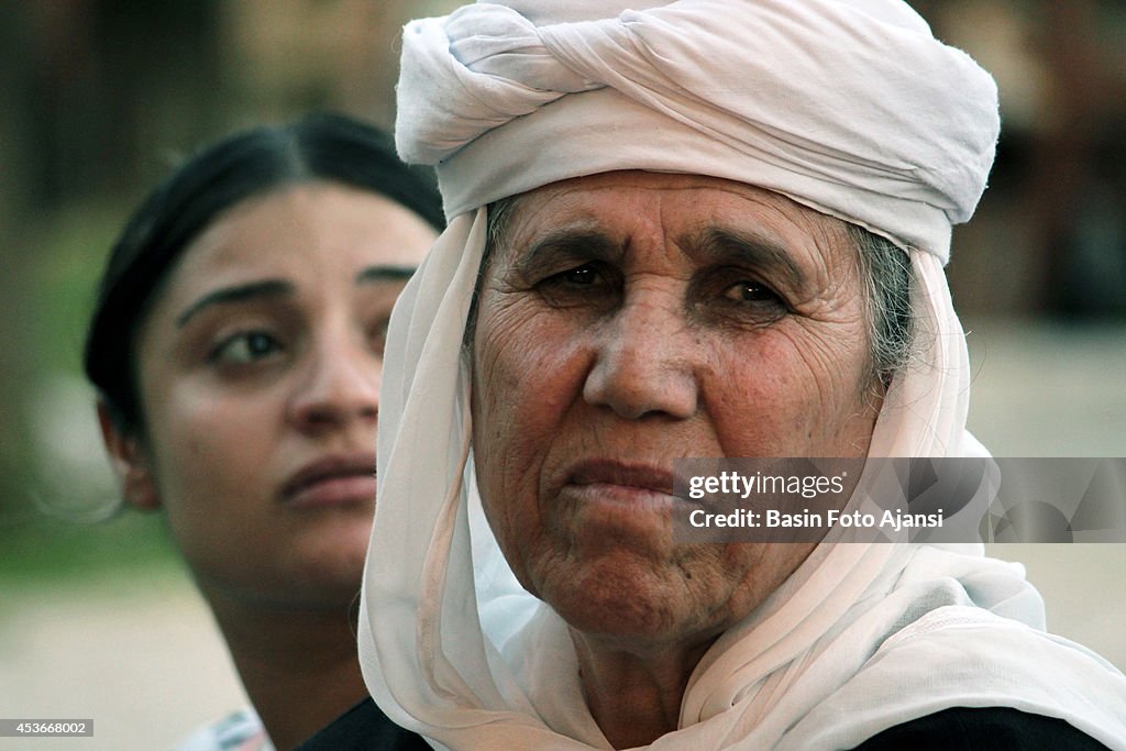 Yezidi refugees want the United Nations High Commission for...