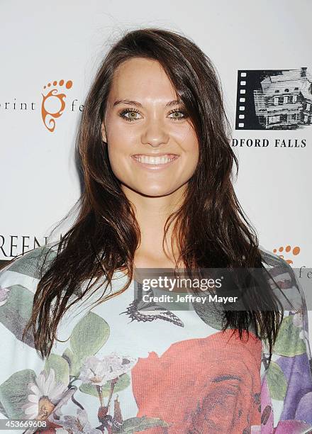 Actress Laura James attends the 'About Alex' Los Angeles premiere held at the Arclight Theater on August 6, 2014 in Hollywood, California.