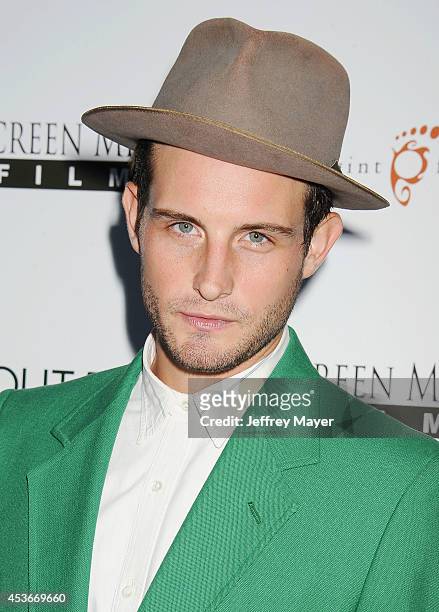Actor Nico Tortorella attends the 'About Alex' Los Angeles premiere held at the Arclight Theater on August 6, 2014 in Hollywood, California.