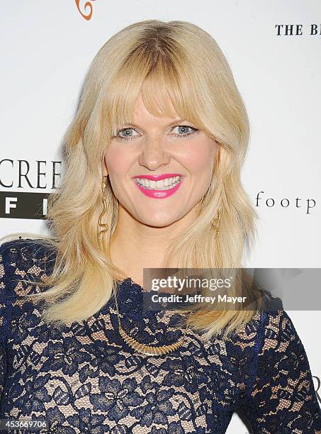 Actress Arden Myrin attends the 'About Alex' Los Angeles premiere held at the Arclight Theater on August 6, 2014 in Hollywood, California.