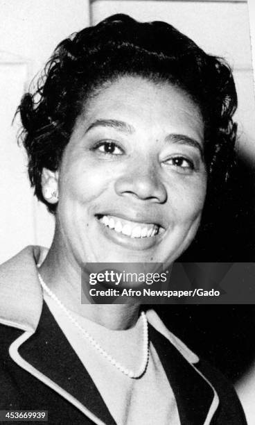 Portrait of tennis player Althea Gibson, 1963.