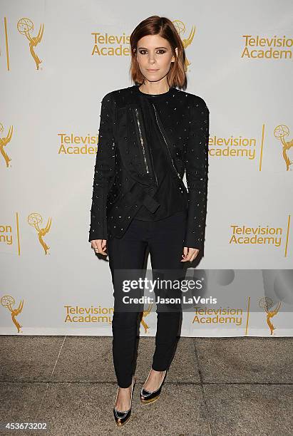 Actress Kate Mara attends the Television Academy's celebration of The 66th Emmy Awards nominees for Outstanding Casting at Tanzy on August 14, 2014...